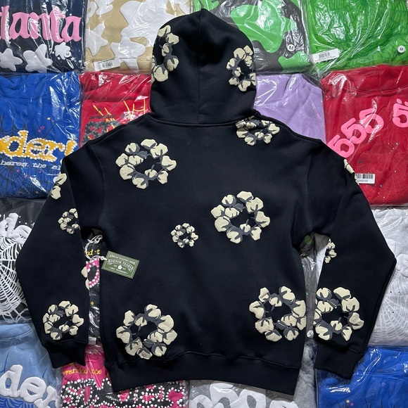 Denim Tears X Cactus Plant Flea Market Cactus Tears Wreath Hoodie - Picture 3 of 8